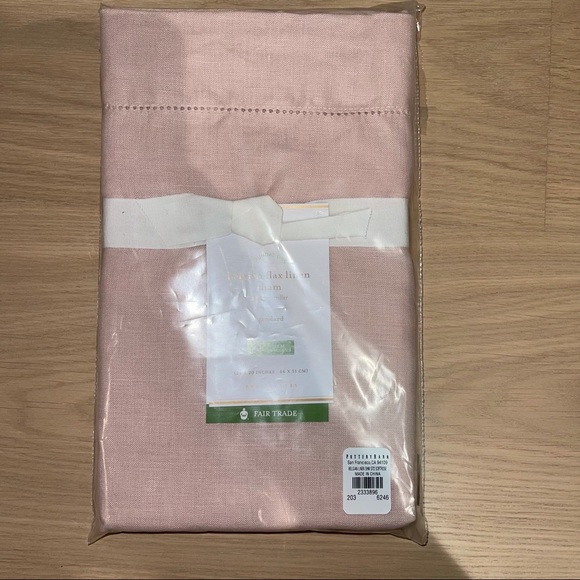 Pottery Barn Other - Pottery Barn Soft Rose Belgian Flax Linen Sham Std